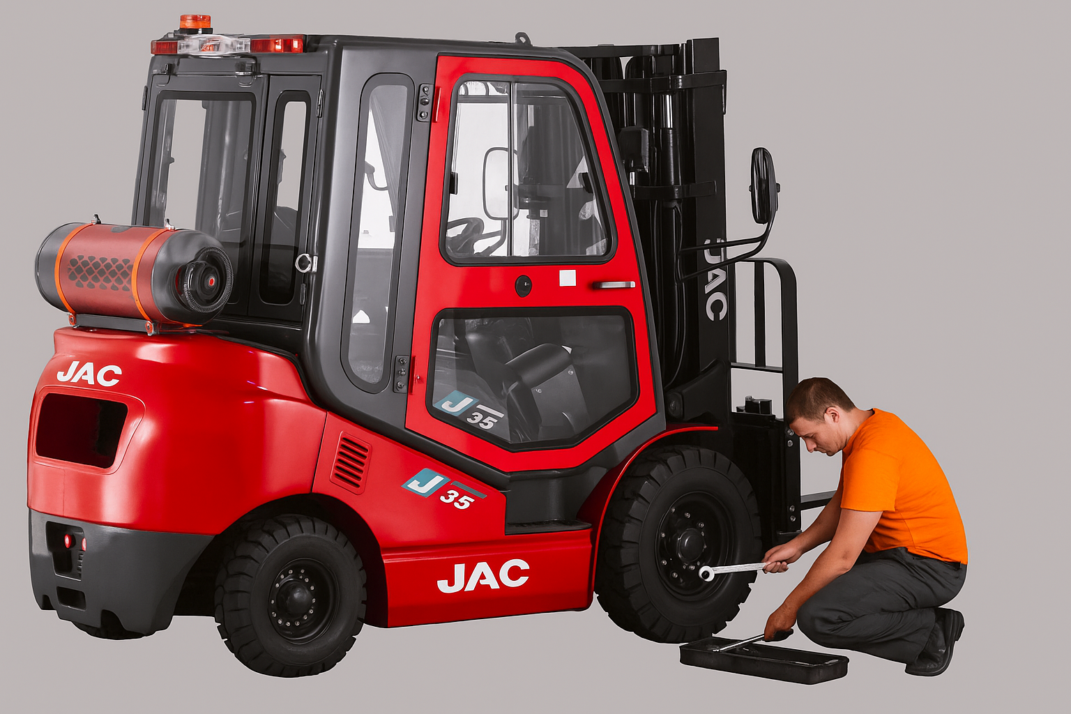 ремонта и технического обслуживания автопогрузчиков JAC