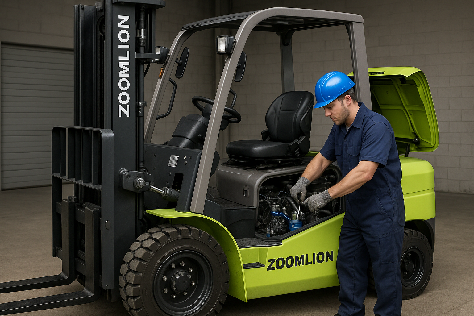 ТО автопогрузчиков ZOOMLION: регламент, сроки и частые неисправности