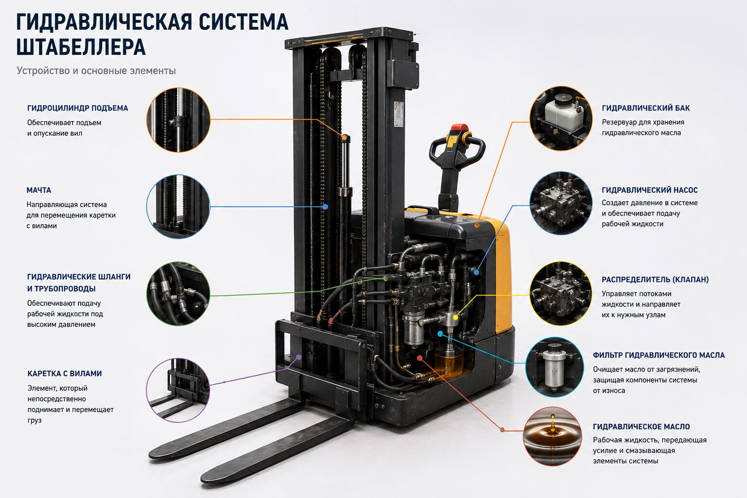 гидравлическая система штабеллера