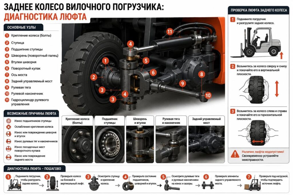 диагностика заднего колеса